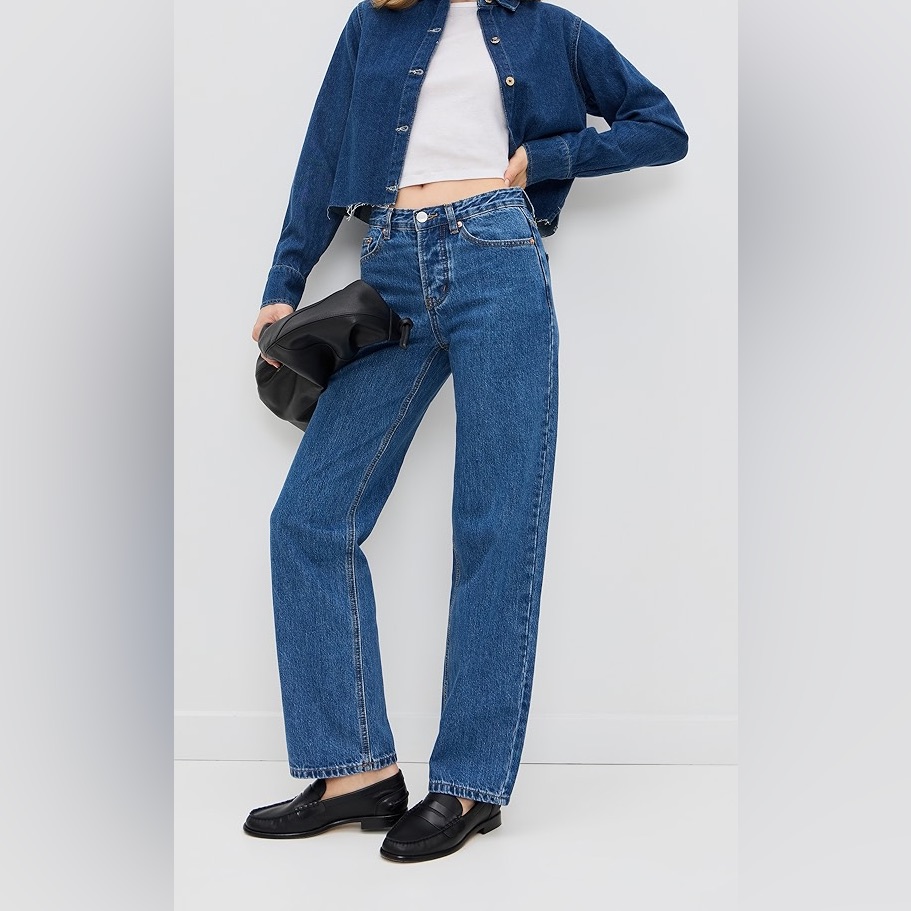 Parke Baggy Straight Jean - Medium Wash